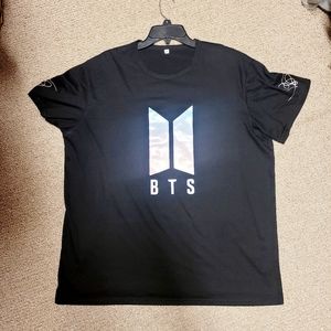 BTS Love Yourself Reflective LOGO tshirt Black 2XL worn once